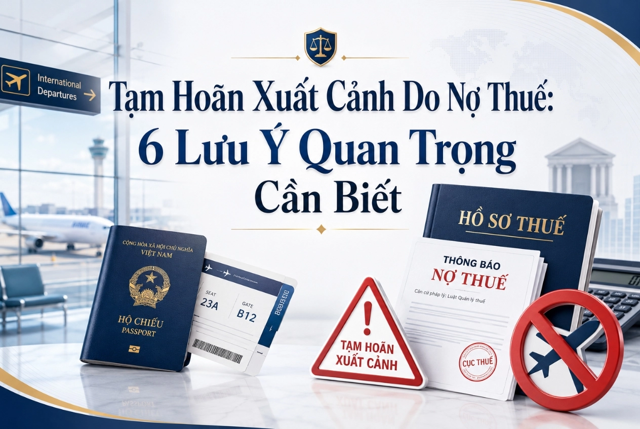 Tạm Hoãn Xuất Cảnh Do Nợ Thuế: 6 Lưu Ý Quan Trọng Cần Biết