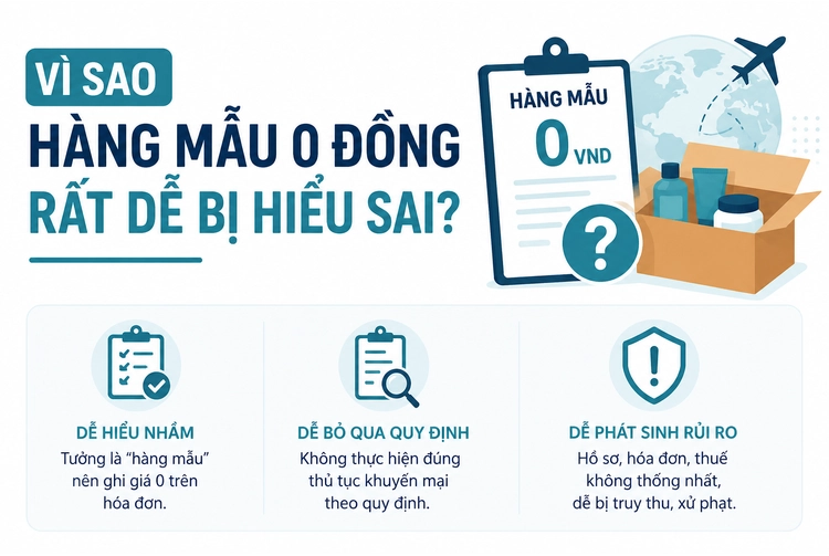 Hàng mẫu 0 đồng - Những lưu ý về hóa đơn và thuế Hàng mẫu 0 đồng dễ bị hiểu sai về hóa đơn và thuế