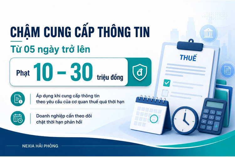 Nghị định 291 - Mức phạt chậm cung cấp thông tin thuế Nghị định 291 mức phạt chậm cung cấp thông tin thuế