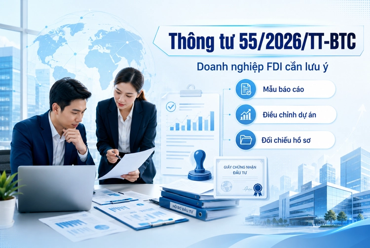 Thông tư 55/2026/TT-BTC có ý nghĩa gì đối với doanh nghiệp FDI? Doanh nghiệp FDI cần lưu ý về báo cáo hoạt động đầu tư theo Thông tư 55/2026/TT-BTC