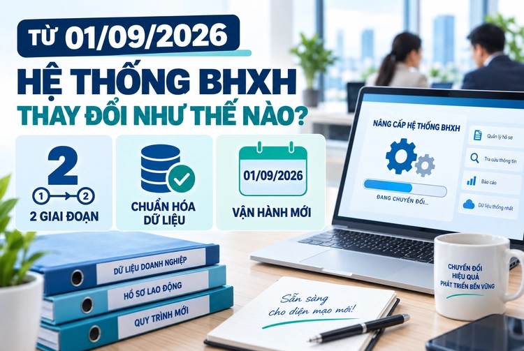 Cập nhật hệ thống BHXH từ 01/09/2026 Cập nhật hệ thống BHXH từ 01/09/2026
