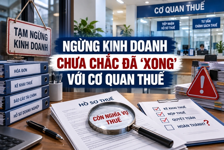 Ngừng kinh doanh chưa chắc đã “xong” với cơ quan thuế