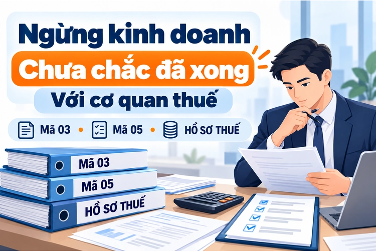Ngừng kinh doanh chưa chắc đã xong với cơ quan thuế