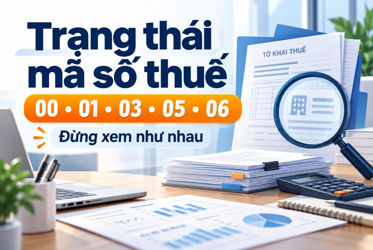 Trạng thái mã số thuế 00 01 03 05 06 doanh nghiệp cần biết