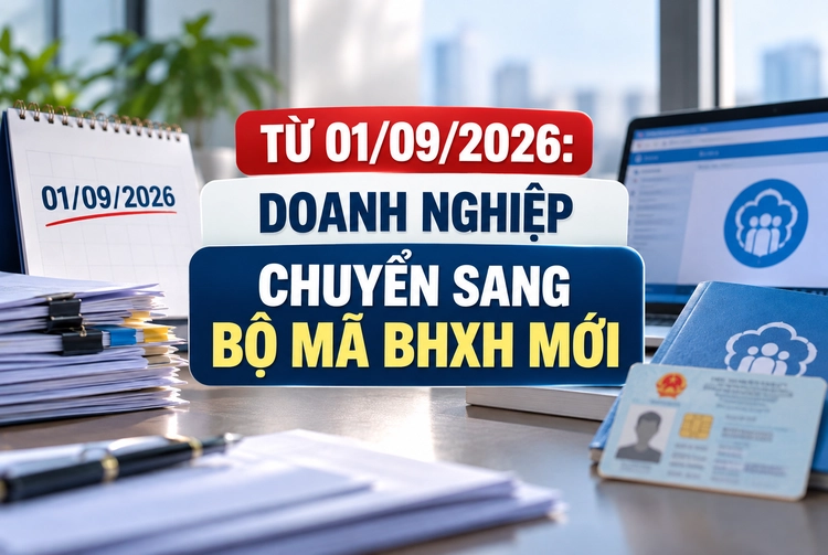 Từ 01/09/2026: Doanh nghiệp chuyển sang bộ mã BHXH mới